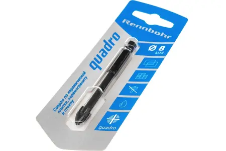 Сверло Rennbohr Delta Quadro Ø8мм по керамике