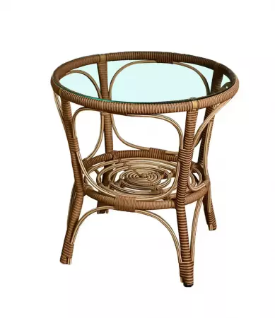 Столик кофейный из искусственного ротанга (Бамбук)