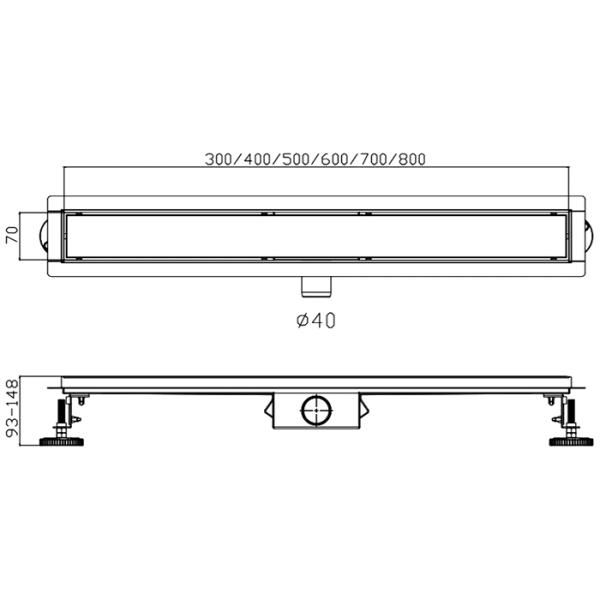 Трап цвет черный HB93700-7