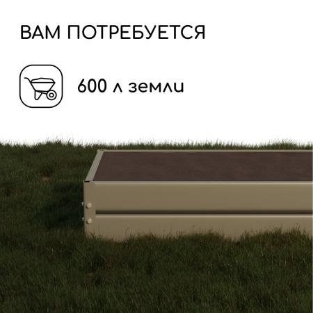 Грядка оцинкованная 195 х 100 х 34 см УС "Greengo" 1822873