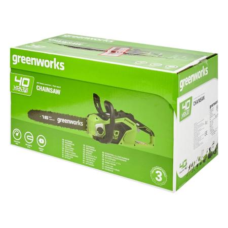 Пила цепная Greenworks 40В (без АКБ и ЗУ)