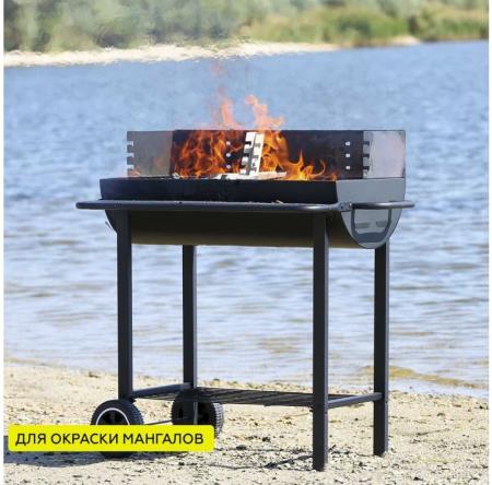 Эмаль CERTA антикор. термостойкая до 1000°C черный металлик (0,8кг)