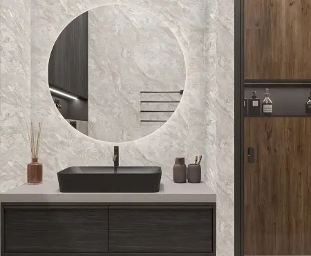 Панель ПВХ Stella Light Slim Мрамор Корсика 2600х250х5 (15шт.упак.)
