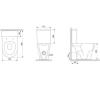 Унитаз-компакт Damixa DX86C8600SC Sirius безободковый с сиденьем микролифт
