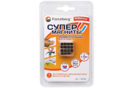Неодимовый магнит-прямоугольник 5х5х5мм. 30шт, Forceberg