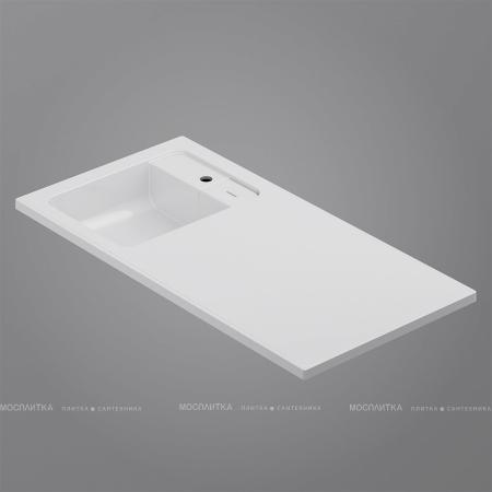 Раковина над стир.машиной 100см Am.Pm M85AWPL1001WG X-Joy, лит.мрамор, левая, бел.гл.