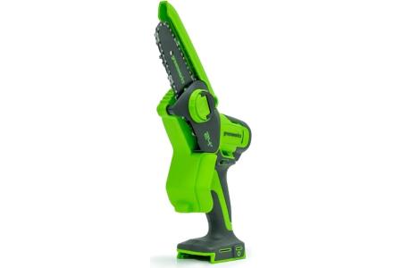 Пила цепная мини аккумуляторная Greenworks 10см 24В с 1хАКБ 2Ач и ЗУ)