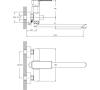 Смеситель для ванной Decoroom DR20043 одноручный универсальный с поворотным изливом хром 300мм