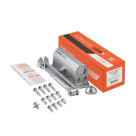 Доводчик дверной LONEX 310 (15-60 кг) серебро
