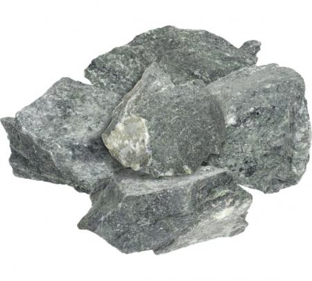 Камень Серпентинит колотый, средняя фракция (70-140мм) в коробке 10кг