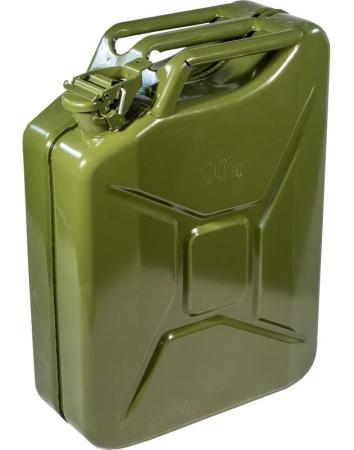 Канистра стальная зеленая, 20л 