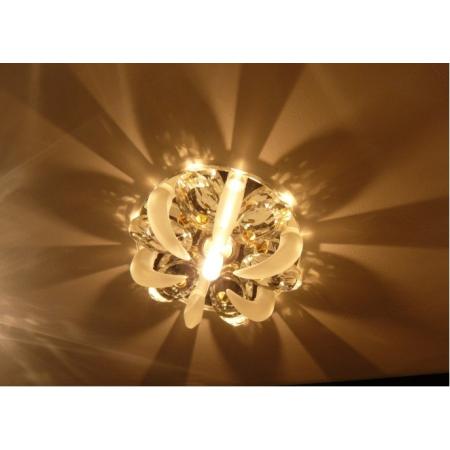 Светильник встраиваемый база-хром,хрусталь прозрачный G9 40W