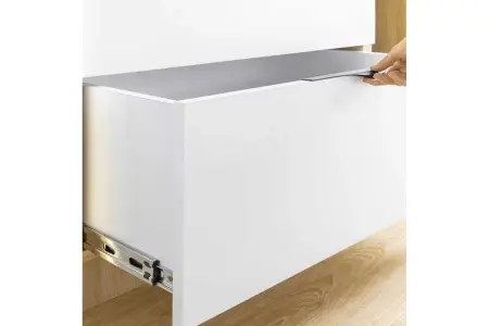 Направляющие для меб.ящ.шариковые полн.выдв. 45мм с доводч. 450мм