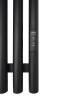 Полотенцесушитель Quartet GR-125 180х1500 black mat R Электро
