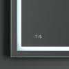Зеркало Am.Pm M91AMOX0553WG 55см с Led-подсветкой, часами и косметич.