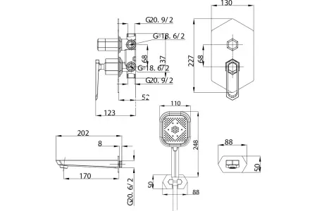 Смеситель Lemark Prizma LM3922C 