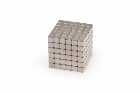 Куб из магнитных кубиков 4мм, жемчужный, 216 элементов, Forceberg TetraCube