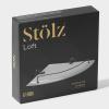 Полка для ванной угловая Loft basic, стеклянная 