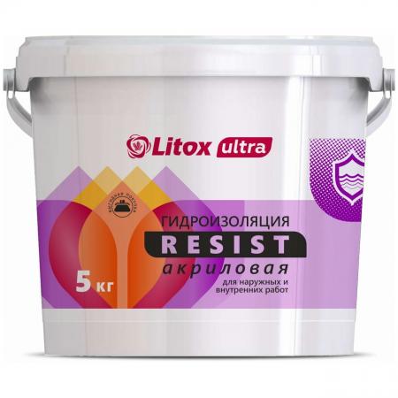 Гидроизоляция акриловая «LITOX ULTRA RESIST» (5кг)