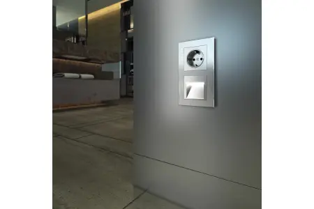 Подсветка встраиваемая LED / WL06-BL-02-LED (серебряный)