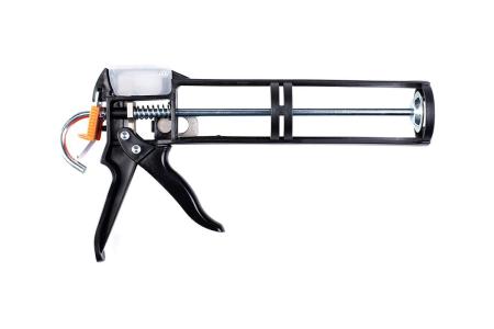 Пистолет для герметика скелетный, 300мл с ножом M@W