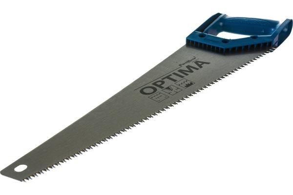 Пила по дереву OPTIMA, 450мм шаг 3,5мм 7-8TPI, 3D-заточка РемоКолор