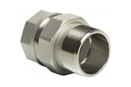 Переходник со сгоном 1 1/4" прямой VRT® никель