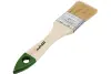 Кисть плоская Штрих Плюс 38 мм деревянная ручка, натуральная щетина