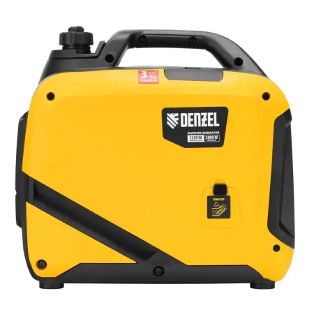 Генератор инверторный GS-2200iS, 2,2 кВт, 230 В, закрытый корпус, ручной старт// DENZEL