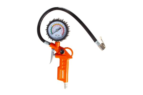 Пистолет для подкачки шин с манометром Кратон TIG-01