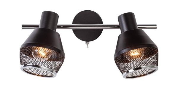 Светильник настенный Escada 1116/2A E14*40W Black/Chrome