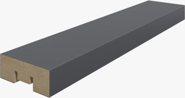 Интерьерная Рейка МДФ Планкен De Luxe Black Lead 16*60*2700 (уп.6 шт.)
