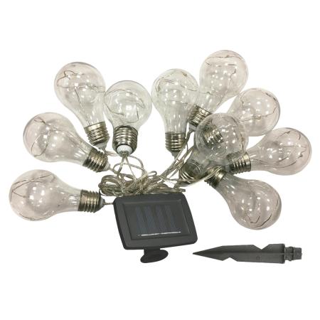 Гирлянда садовая USL-S-126/PT4000 BULBS на солнечной батарее «Лампочки». 10 светодиодов. 