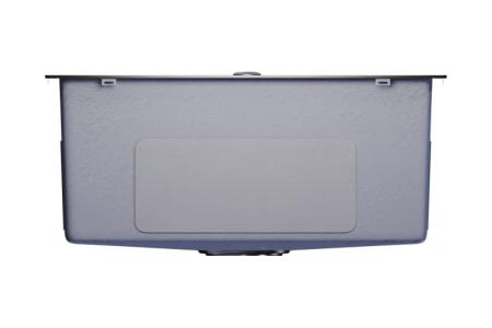 Мойка наст.монтаж 53х43 (3,0) выпуск 3 1/2 MIXLINE PRO 22см с сифоном (черный графит)