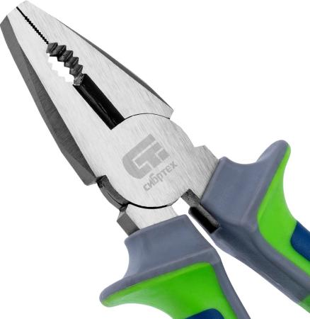 Плоскогубцы комбинированные, 200мм, фосфатирование, трехкомпонентные рукоятки//СИБРТЕХ