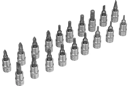 Набор инструментов, 1/2", 3/8", 1/4", пластиковый кейс 160 предм.// Сибртех