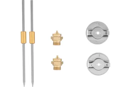 Краскораспылитель пневматический с ниж.бачком MATRIX V=1,0л+сопла Ø1.2, 1.5, 1.8мм