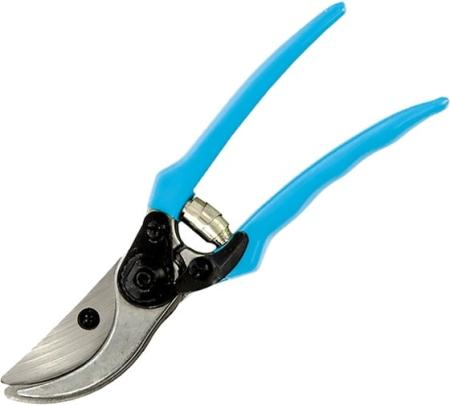 Секатор прямой рез, высокоуглеродистая сталь, обрезиненные ручки, 205мм РемоКолор