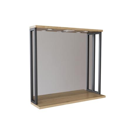 Зеркало "Бруклин" 80 дуб бунратти с подсветкой