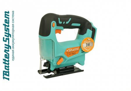 Лобзик аккумуляторный STURM CJS1865 18В 1 BatterySystem без ЗУ и АКБ