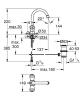 Смеситель для кухни GROHE 21257001 Costa S  хром