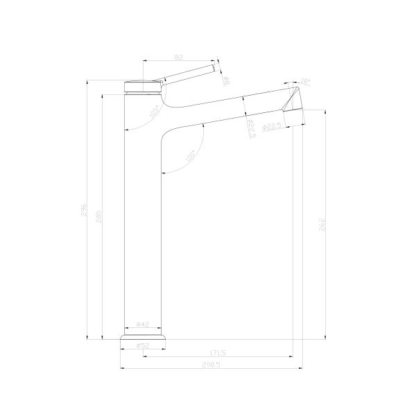 Смеситель для умывальника LEMARK LM3809С Minima хром