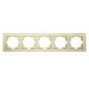 Рамка на 5 постов EL-BI Zena, титан 
