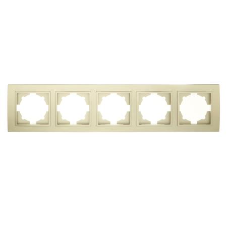 Рамка на 5 постов EL-BI Zena, титан 