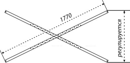 Каркас усиленный для прямоуг. ванн 170-190*75-90 универс. 5 опор (177 см.)