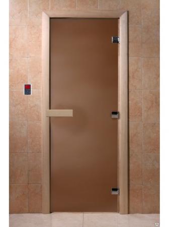 Дверь для бани doorwood бронза матовая 200*60*8