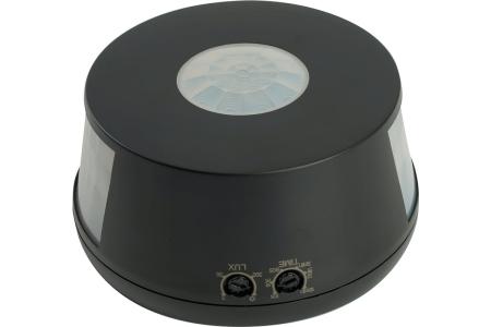 Датчик движения и освещенности 2000W 30m 360° черный, SEN19