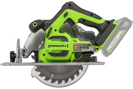 Пила циркулярная Greenworks 24В (без АКБ и ЗУ)