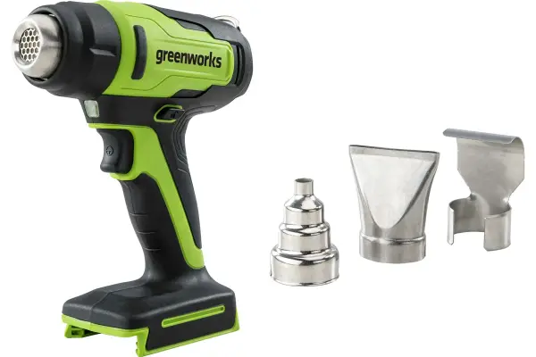 Фен строительный аккумуляторный Greenworks (без АКБ и ЗУ)	24В 