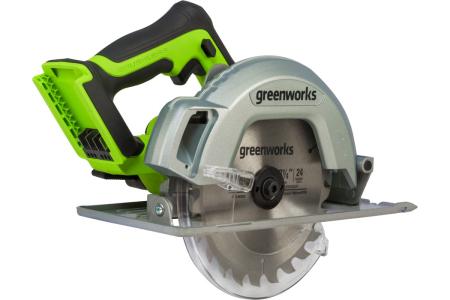 Пила циркулярная Greenworks 24В (без АКБ и ЗУ)